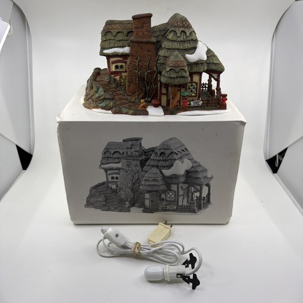 Dept 56 Dickens Village Crooked Fence Cottage 58304 1997 Retired w/ Original Box